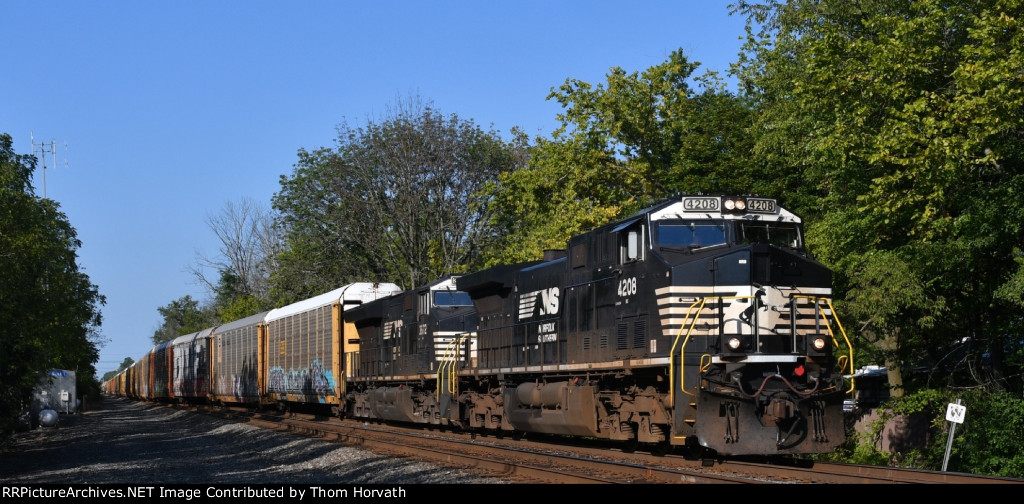 NS 18N takes MAIN 1 at the Roycefield Rd grade crossing at CP SULLY